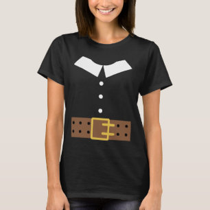 Pilgrim Costume Halloween Funny Erntedank Boys T-Shirt