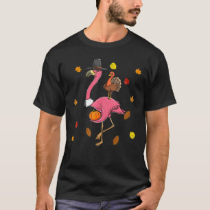 Pilgrim Flamingo mit der Türkei Niedlicher Ernteda T-Shirt