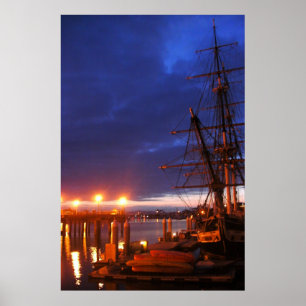 Pilgrim im Morgengrauen Dana Point Foto Poster