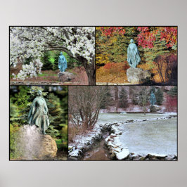 Pilgrim Maiden in Four Seasons Poster