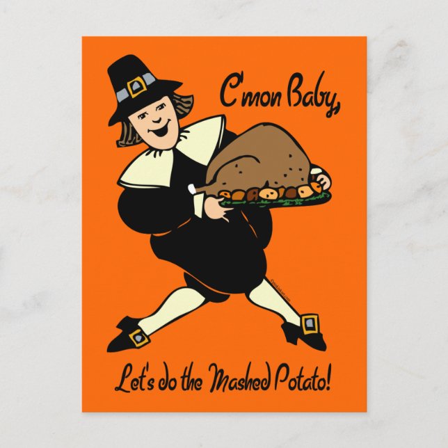 Pilgrim Mashed Potato Postkarte (Vorderseite)