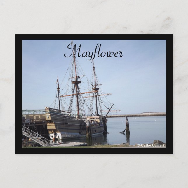 Pilgrim Memorial Staat Park, Massachusetts Postkarte (Vorderseite)
