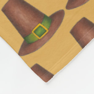 Pilgrim Puritan Happy Thanksgiving Herbst Herbst Fleecedecke
