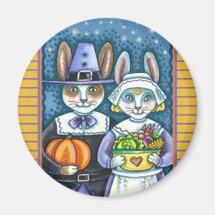 PILGRIM RABBITS, ERNTEDANK HARE'S HARVEST, NIEDLIC MAGNET