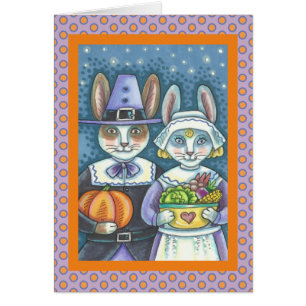 PILGRIM RABBITS MERCI DE VOUS ACCUEILLIR CARTE DE 