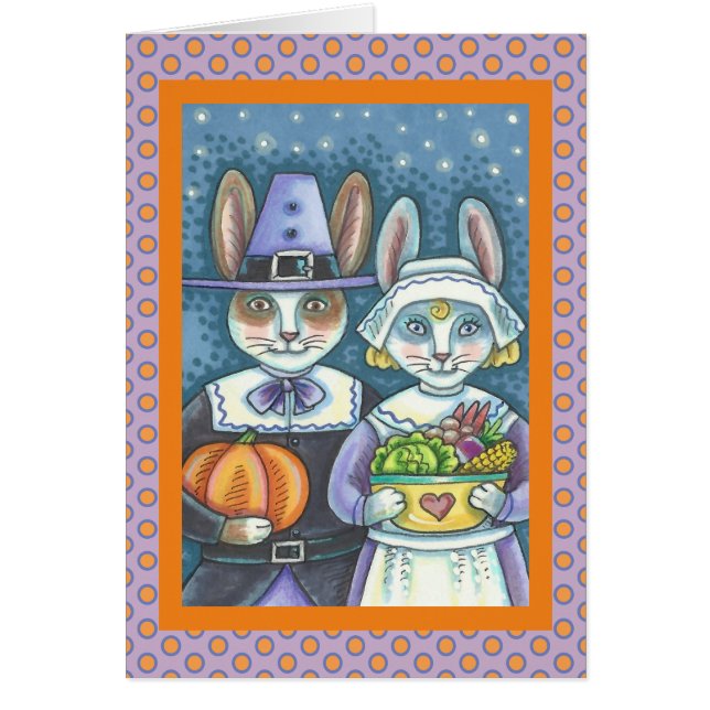 PILGRIM RABBITS MERCI DE VOUS ACCUEILLIR CARTE DE  (Devant)