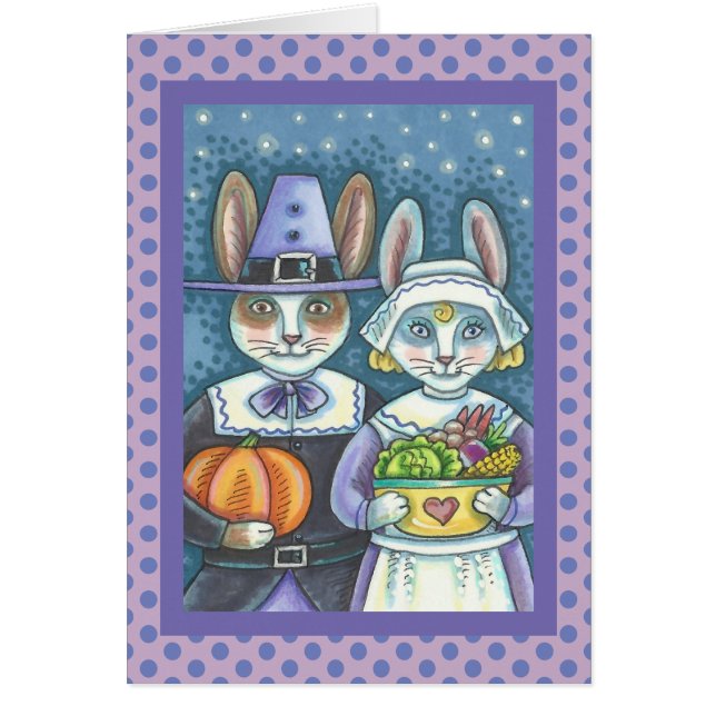 PILGRIM RABBITS MERCI DE VOUS ACCUEILLIR CARTE DE  (Devant)