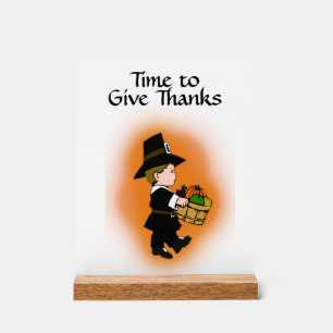 Pilgrim Time danke Acrylschild