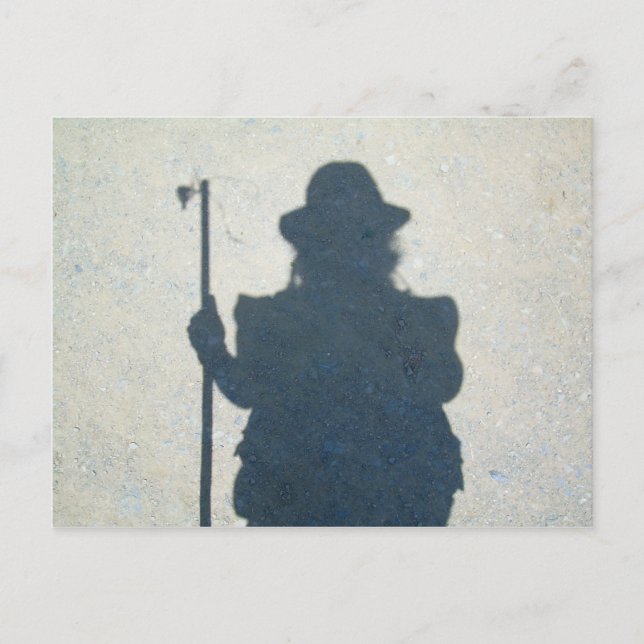Pilgrims Schattenpostkarte Postkarte (Vorderseite)