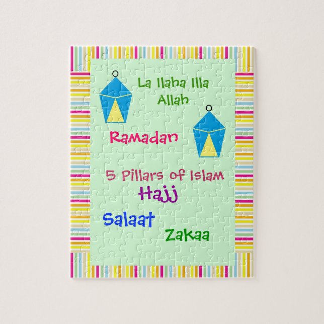 Piliers du puzzle 5 de l'Islam (Vertical)