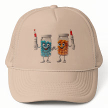 Pill Bottle Cartoon Hat