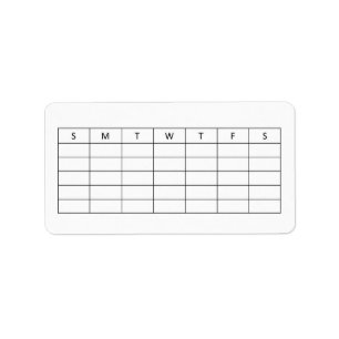 Pill Bottle Sticker Label. Mark off days for meds