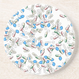 Pill Sprinkles Pattern Getränkeuntersetzer