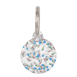 Pill Sprinkles Pattern Haustiermarke