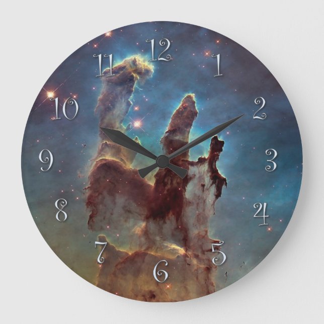 Pillars of Creation Große Wanduhr (Vorderseite)
