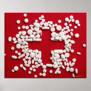 Pillen-Kreuz Poster