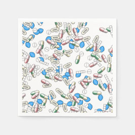 Pillen-Streumuster Serviette