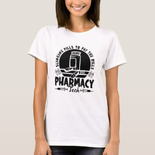 Pillen werfen Apotheker Apothekenmitarbeiter-Gesch T-Shirt