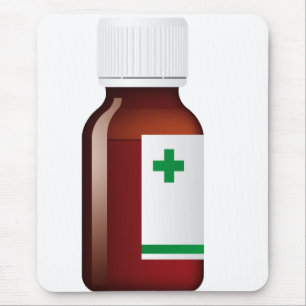 Pillenflasche Mousepad