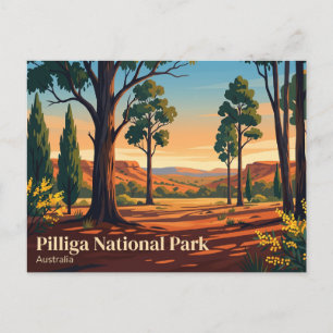 Pilliga Nationalpark Australien Postkarte