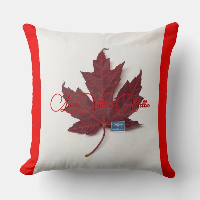Pillow1-R&W(Maple Leaf-Bella-A)RFPMD©️ 2024 Kissen (Vorderseite)