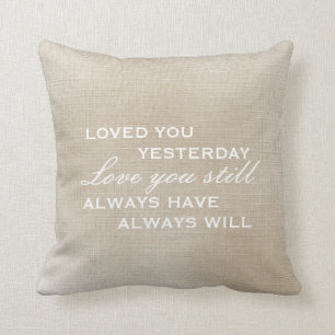 Pillow   abgenutzten Vintagen Blick - Liebe Sie Kissen