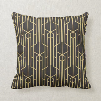 Pillow - Black Gold Art Deco Kissen