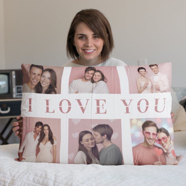 Pillow Case Custom Couple Photos | Valentine Gift Kissenbezug (Von Creator hochgeladen)