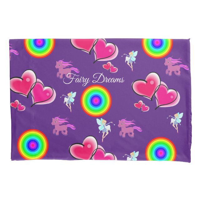 Pillow Case Fairy Dreams Lila Kissenbezug (Vorderseite)