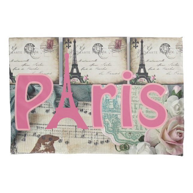 Pillow Case Paris Frankreich Kissenbezug (Vorderseite)