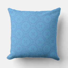 Pillow Cushion Welsh Tapestry Pattern Blue auf Blu Kissen