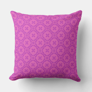 Pillow Cushion Welsh Tapestry Pattern Magenta Rosa Kissen