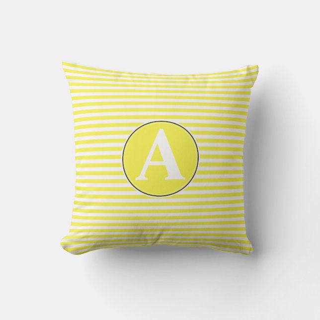Pillow, Custom Monogram Kissen (Vorderseite)