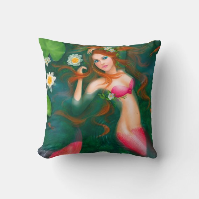 Pillow Fantasy Red Meraid Kissen (Vorderseite)
