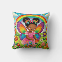 PILLOW - "GLÜCKLICHE FAIRE PICKING BLUME" KISSEN