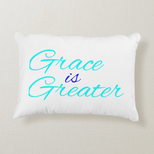 Pillow - Grace ist größer Dekokissen (Rückseite)