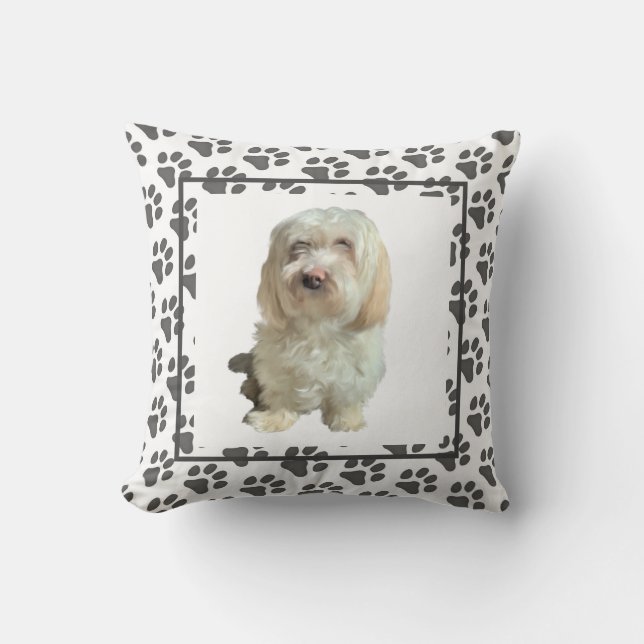 Pillow Havanese Dog Kissen (Vorderseite)