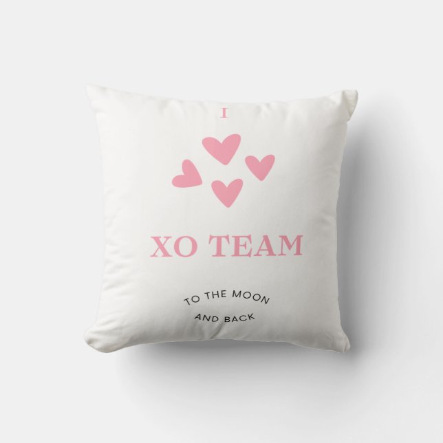 Pillow I Liebe XO Team Kissen (Vorderseite)