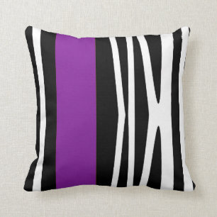Pillow in der modernen abstrakten Art, schwarz u. Kissen
