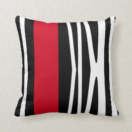 Pillow in der modernen abstrakten Art, Schwarzes, Kissen