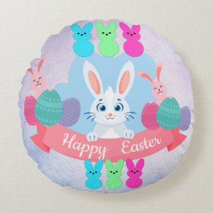 Pillow mit Happy Oaster Rundes Kissen