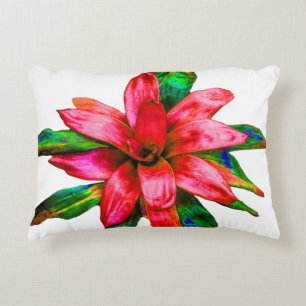 Pillow mit Red Bromeliad Dekokissen