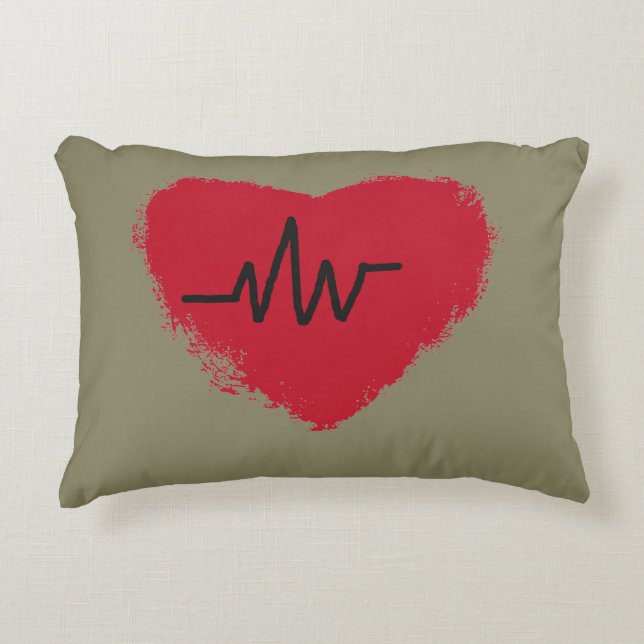 Pillow~ nach Herz-Operation Zierkissen (Vorderseite)