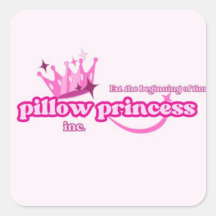 Pillow Princess Pride Hoher weiblicher Lesbische Quadratischer Aufkleber
