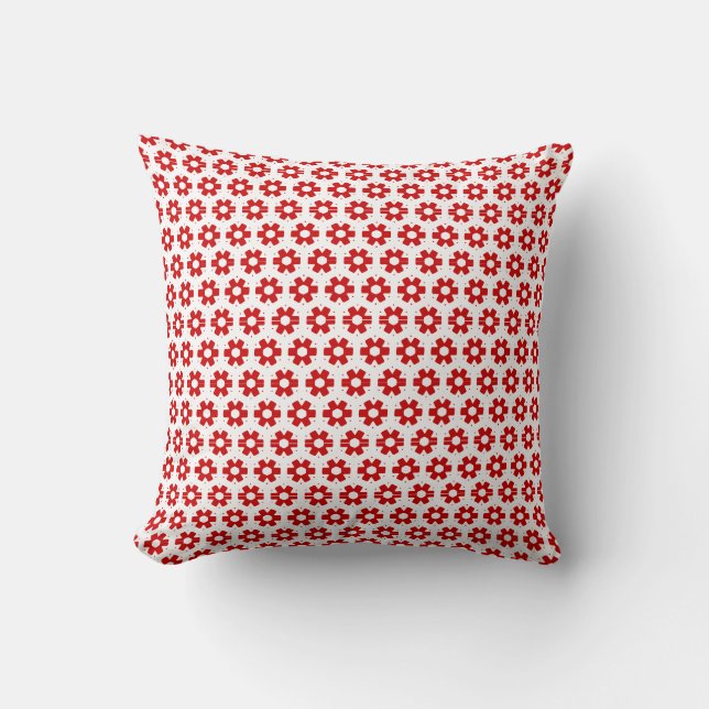 Pillow - Red Florets Kissen (Vorderseite)