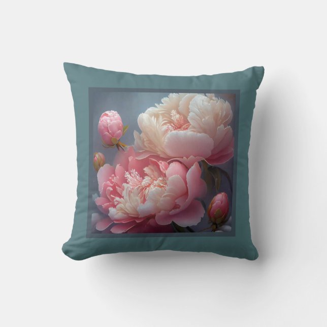 Pillow - romantische Blütenpracht, Blume Peak, Pao Kissen (Vorderseite)
