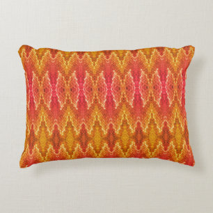 Pillow - Snakeskin Muster in Orange Dekokissen