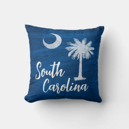 Pillow - South Carolina Flag mit Palmetto Tree Kissen