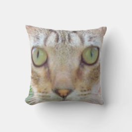 Pillow - Tabby Cat Face Kissen