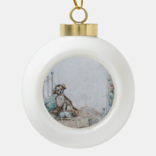 Pillow Talk by Hevener Keramik Kugel-Ornament